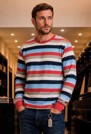 REMERA RAYAS VARIOS M/L TAVERNITI